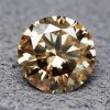 Moissanite Round Champagne Stone